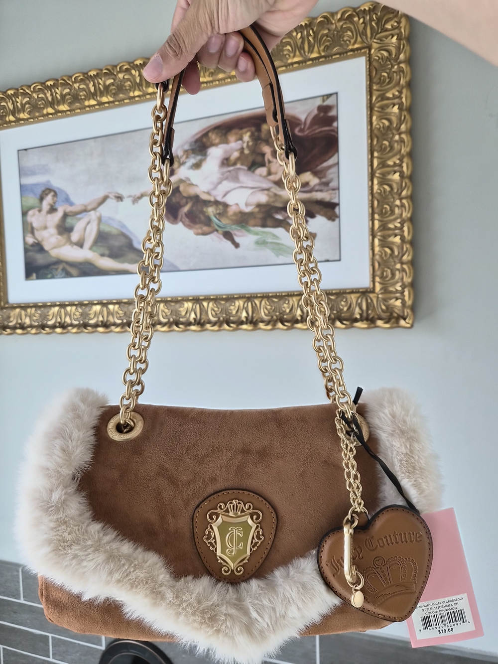 Juicy Couture Glamour Gang Crossbody in Cinnamon NWT